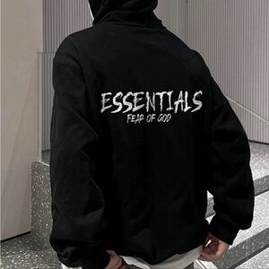 Essentials Fear of God Black Sweatshirt